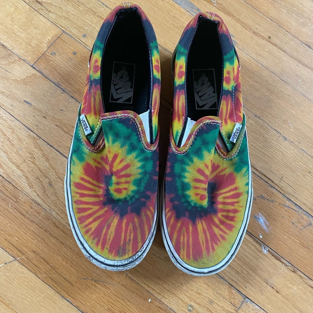 Tie Dye Slip On Vans